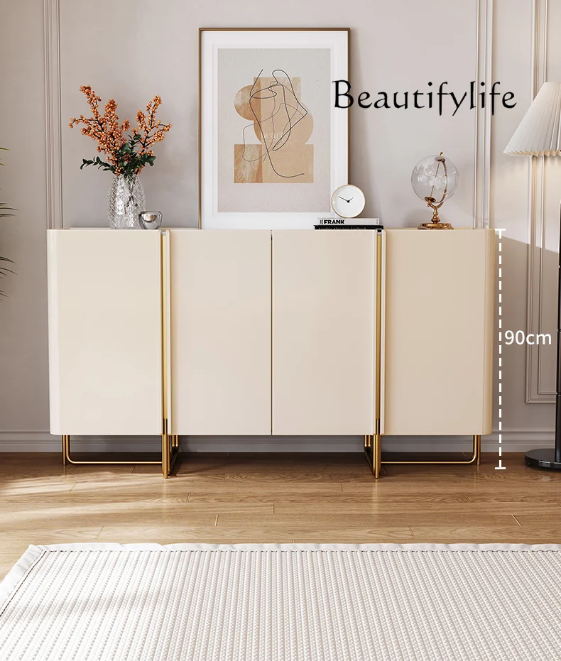 

Nordic Cream Style Solid Wood Sideboard Household Minimalist Storage Cabinet