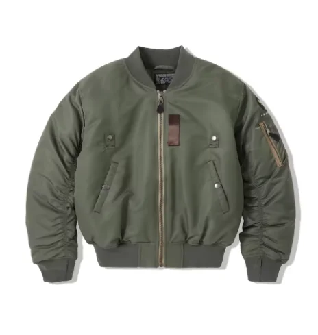 WII USAF William Gibson 2026 MA-1 abrigo de invierno verde salvia piloto Nylon VTG acolchado L2B Vintage chaqueta de vuelo de bombardero japonés para hombres