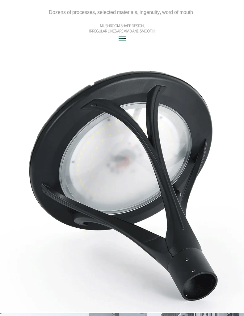 Customized Solar Garden Lamp Head Outdoor IP66 Waterproof Hotel Landscape Park Villa High Pole Super Bright Street Lamp