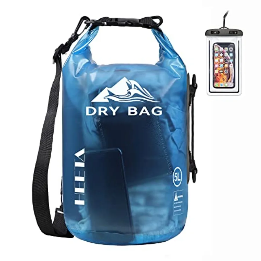 

Dry Bag Waterproof for Women Men 5L/10L/20L/30L/40L Roll Top Lightweight Dry Storage Bag Backpack with Phone Case for Travel Sw