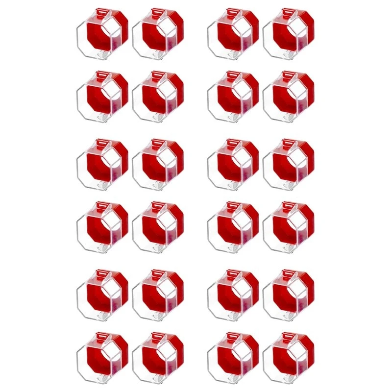 ABLK Emergency Stop Button Cover, 24 Pack Plastic Switch Cover Protector, Toggle Switch Push Button Switch Lockout Cover