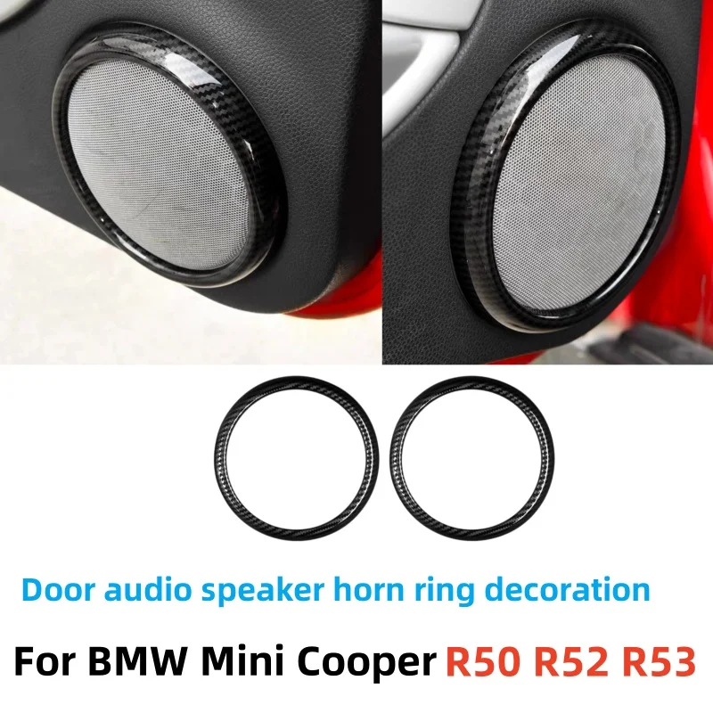 Used for BMW Mini Cooper R50 R52 R53 door speaker horn ring sticker decoration car accessories