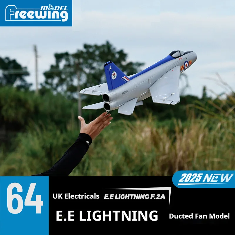 Freewing Flying Wing 64mm British Electric E.E Lightning Fighter Drone RC Airplanes Ducted Electric Model Airplane Toy