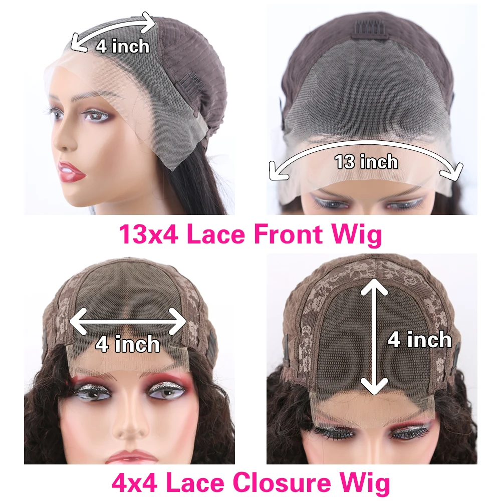 بوب شعر مستعار أمامي 13x4 الدانتيل الشفاف الجبهة خصلات الشعر المستعار الإنسان قصيرة بوب الباروكات 4X4 شعر مستعار مستقيم 100% الشعر البشري للنساء السود #6