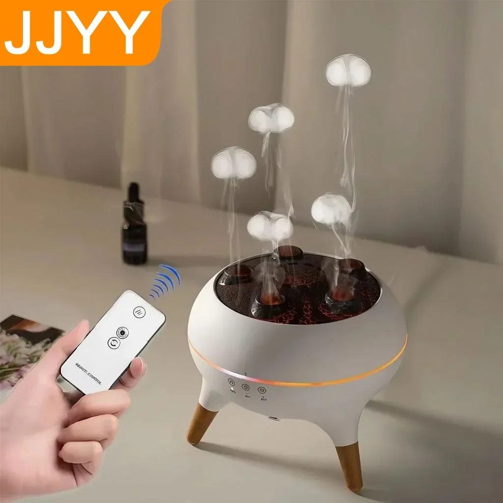 

Бесшумный увлажнитель воздуха с прохладным туманом, аромадиффузор «Медуза», 7 цветов LED, автоматическое отключение, идеально подходит для спальни и домашнего декора, 28 дБ