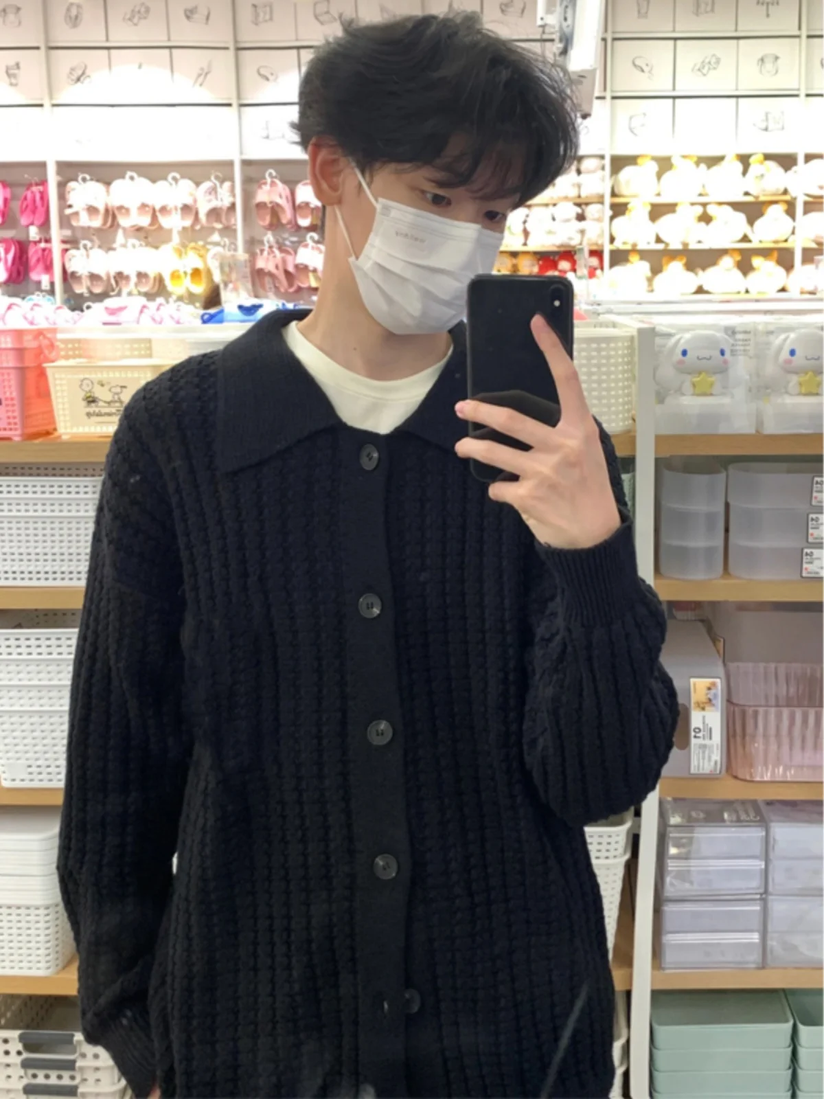 

Мужской вязаный кардиган Cleanfit: повседневный шерстяной свитер с длинными рукавами, зимний, модный, в корейском стиле, с отложным воротником