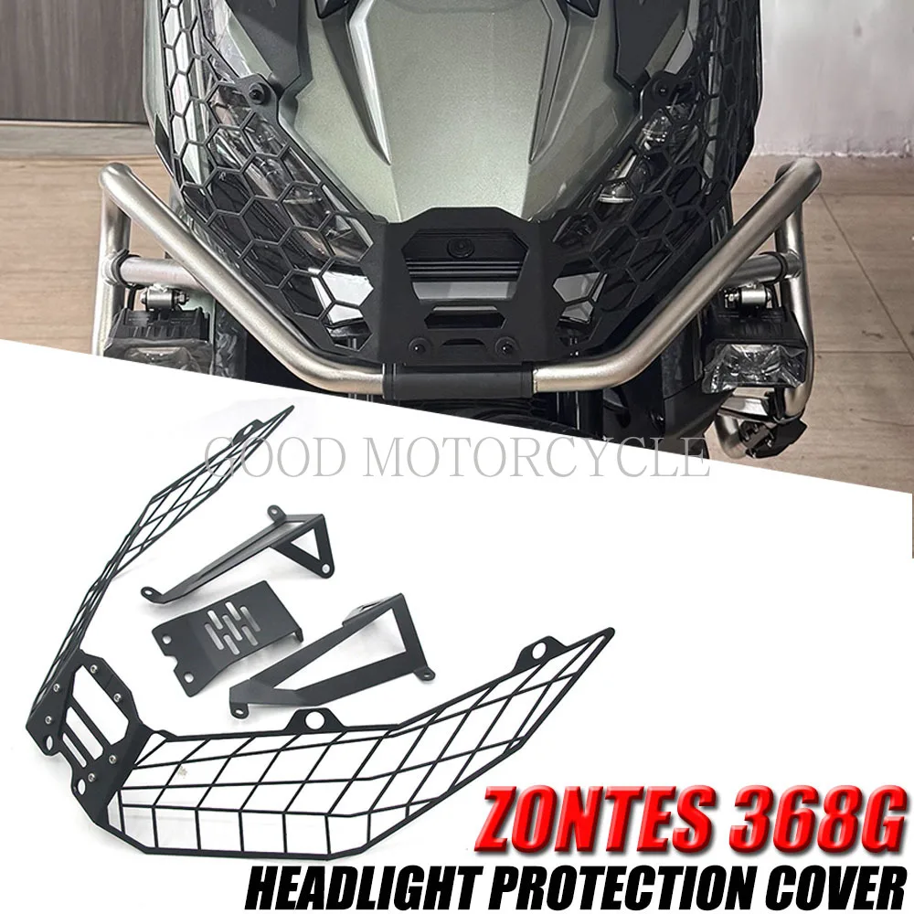 

New For ZONTES 368G 368 G Motorcycle Front Fairing Headlight Head Light Lamp Net Protection Grille Guard Cover Mesh Lampshade