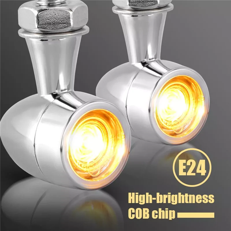 Motorcycle Turn Signal Light Bullet Clignotant Moto LED Light 8mm 12V LED Turn Signal Universal LED Motorcycle Indicator Lamps