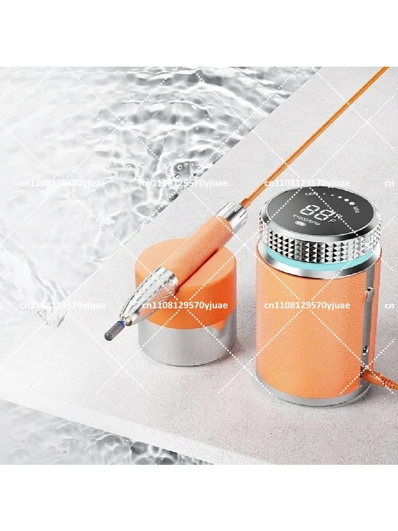 Professional Waterproof Brushless Nail Polisher Portable Rechargeable Electric Nail Drill for Salon Use
