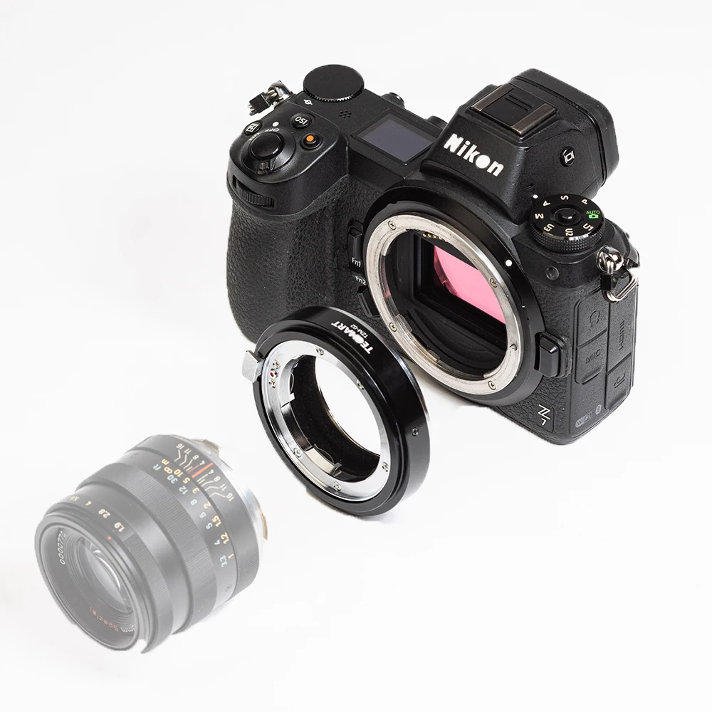 Adaptador de Lente TECHART TZM02 con Anillo de Enfoque Automático, Montura Leica Zeiss Voigtlander M para Cámaras Nikon Z Z50 Z6 II Z7II Z5 Z6 Z7 ZFC