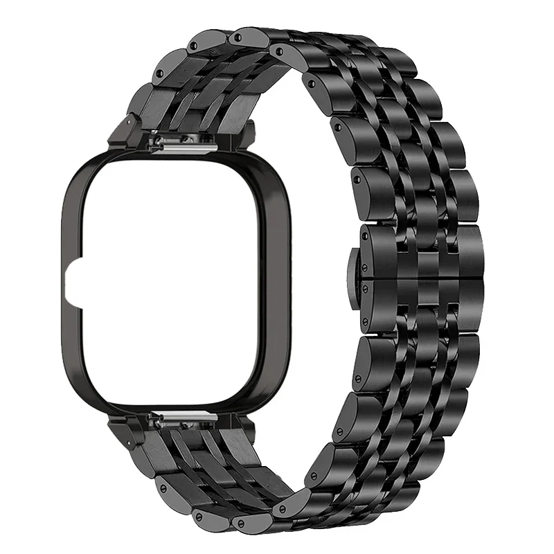 Stainless Steel Watchband for Redmi Watch 4 Metal Strap Case Protector for redmi watch 4 Bracelets for redmi watch 4 Shell Cover