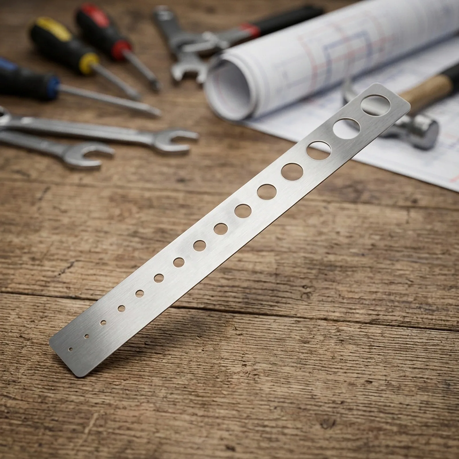 Lightweight Ruler Stainless Steel Ruler Precise Measurements Multi-purpose Stainless Steel Ruler 310MM For Professionals