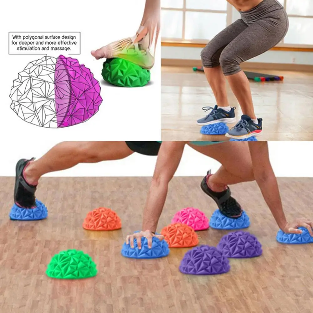 Inflatable Spiky Massage Half Ball Thicken Durable Fitness Tool Foot Massager Pain Relief Yoga Fitness Tool 발 마사지 볼