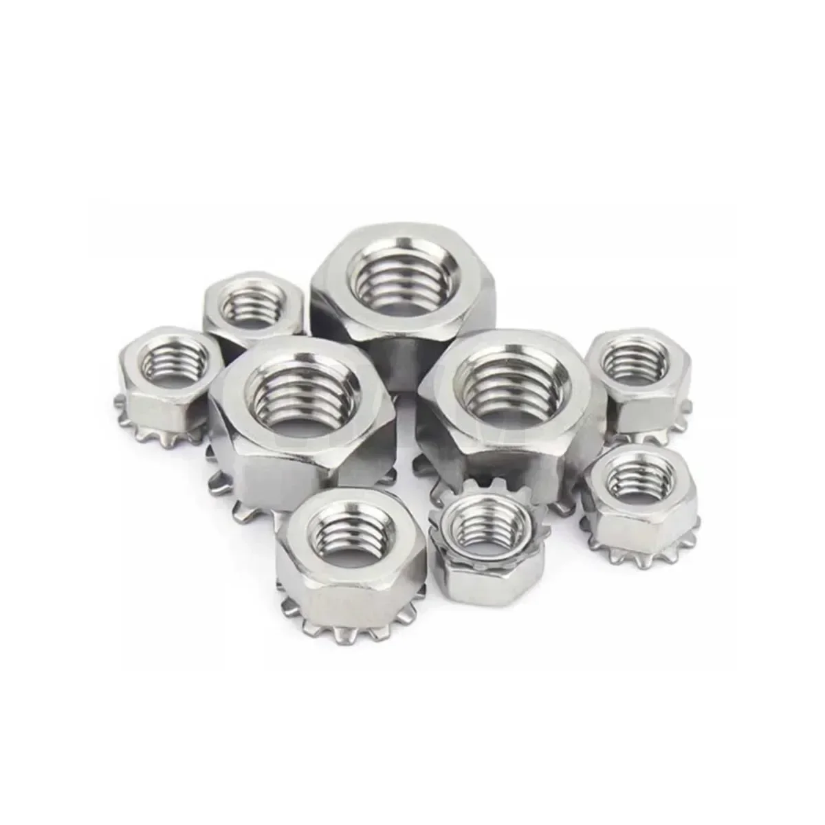 304 Stainless Steel k-Shaped Nut With Toothed Nut M3M4M5M6M8M10