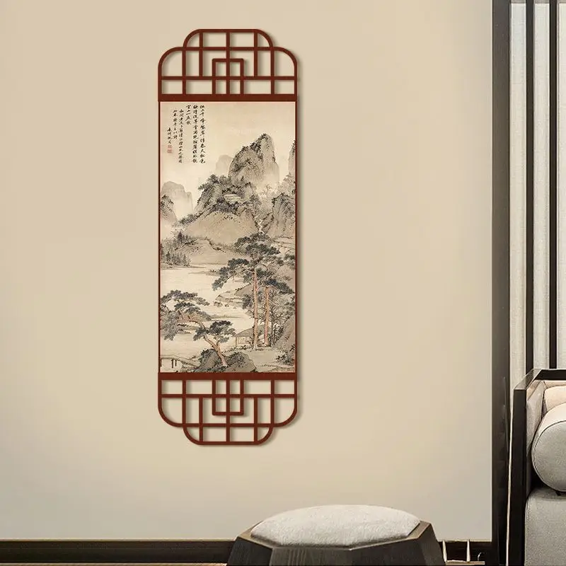 ZenDryLandscapeWallTapestry,Vertical Scroll VintageJapanese Art forCorridor HallwayLiving Room Dining Study Aesthetic Room Decor