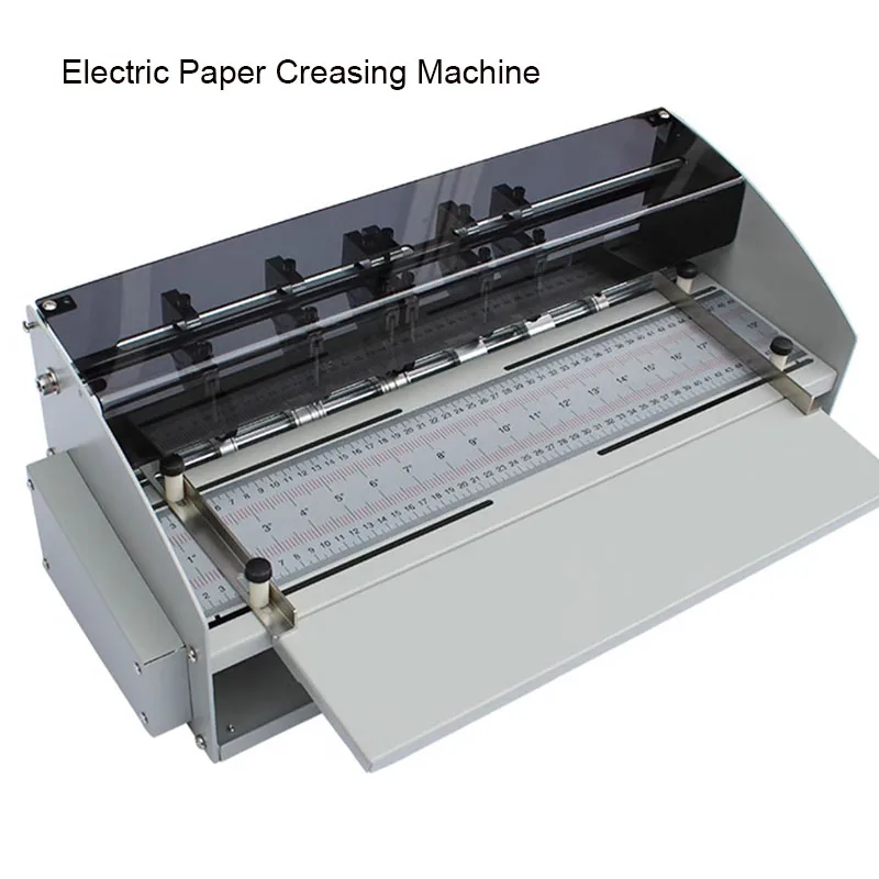 220V Electric Multi-Function Creasing Machine Paper Cutter Perforating Die Scoring Dotted Line Dashed Line Paper Trimmer