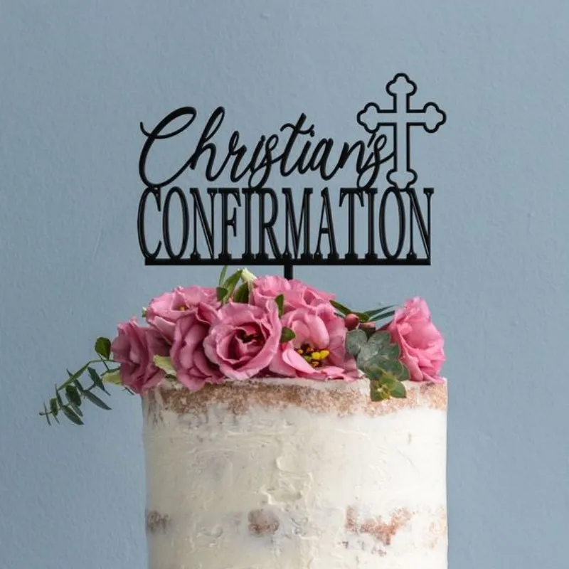 Gold Peace Dove Cross Cake Topper Heilige Kommunion Baptisten Party Dekorativer Kucheneinsatz für die Erstkommunion Partyzubehör – Detail 14
