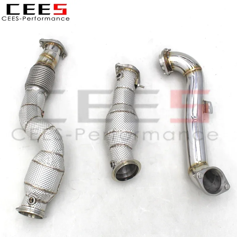 

CEES Exhaust Downpipe for BMW M2 G87 3.0T 2023 Stainless Steel Catalytic Converter with Catalyst High Flow Catted Exhaust Pipe