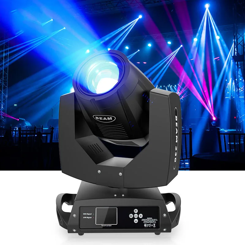 230W Stage Moving Shaking Head Beam Light DMX512 Control Stage Effect Spotlight DJ Music Disco Party Wedding Club Lighting