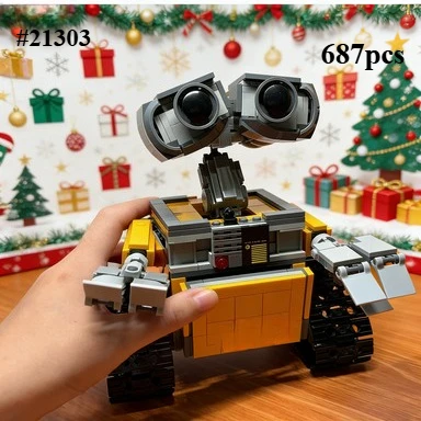 ウォーリー-クラシック映画モデル-ビルディングブロックセット-レゴ互換粒子付き-クリスマスギフトに最適-21303