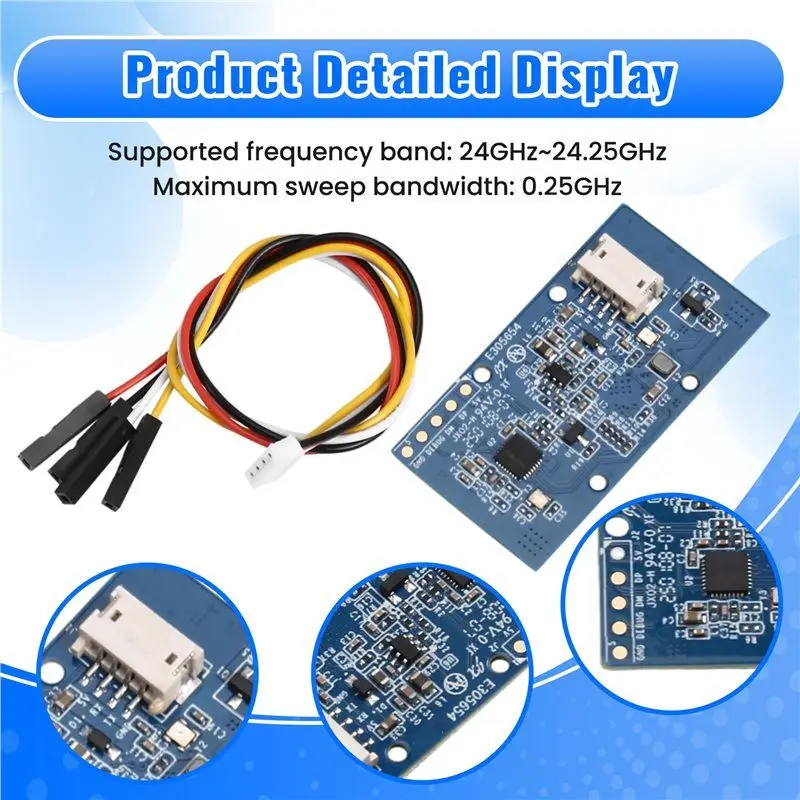 A29F-LD2452 24G Mm Wave Human Body Motion Tracking Trajectory Radar Sensor Module Sensing Distance