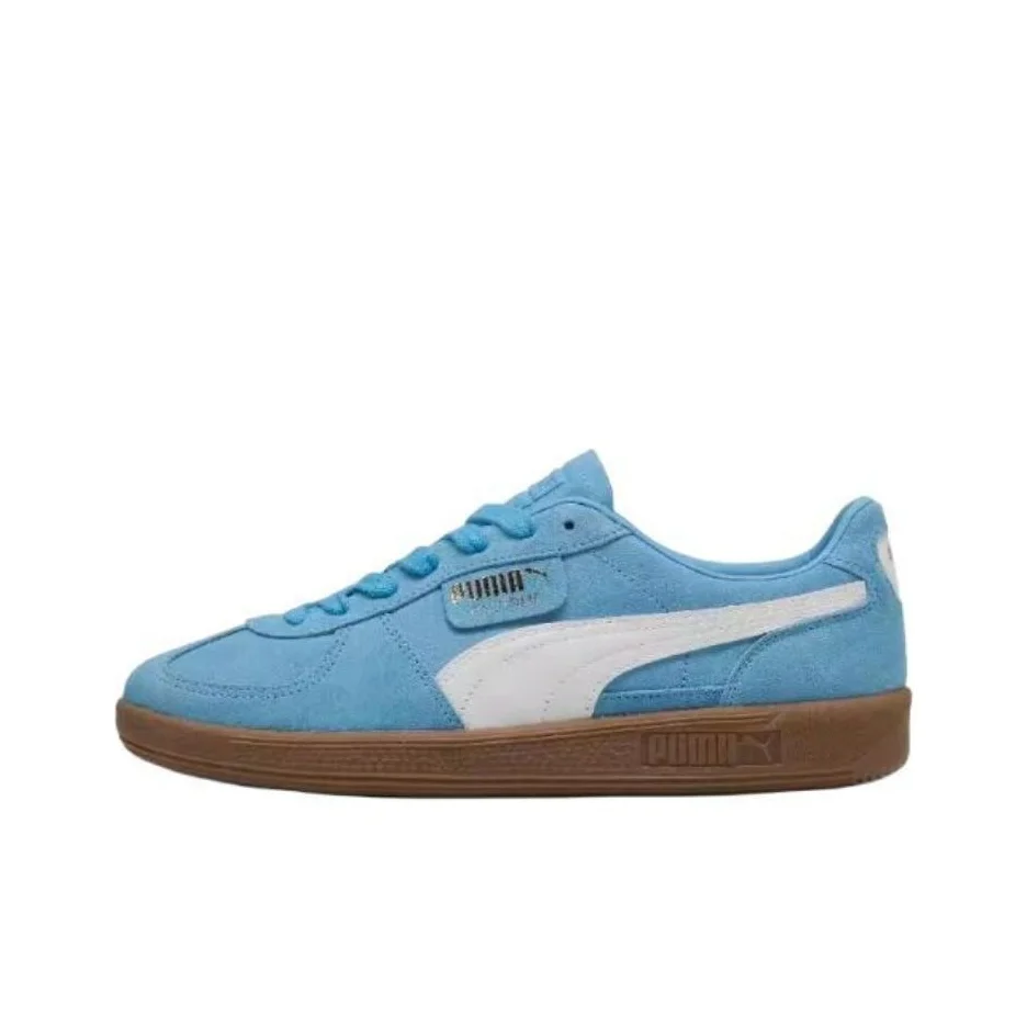 PUMA Palermo Abrasion Resistant Breathable Low top German Army Trainers Unisex Blue 396463-44