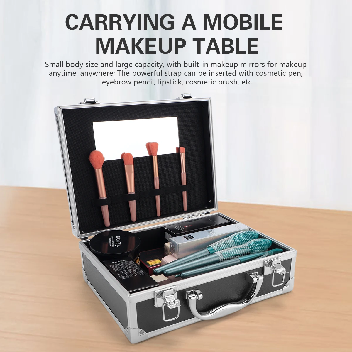 Pink Metal Barber Tool Case, Stylish Storage Solution