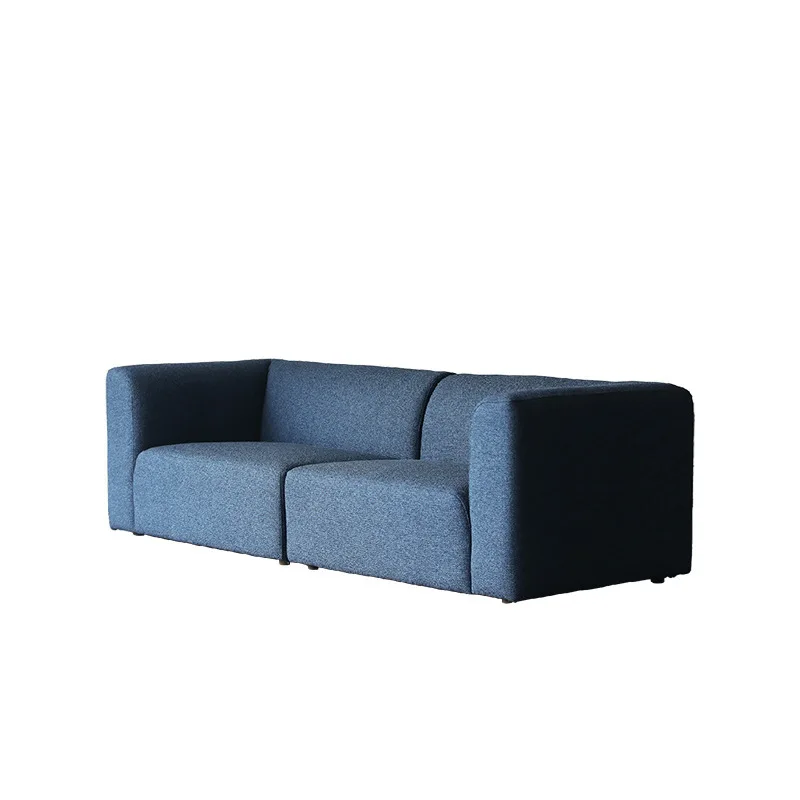 

Italian minimalist fabric sofa designer small apartment straight-row combination sofa living room sales office homestay model