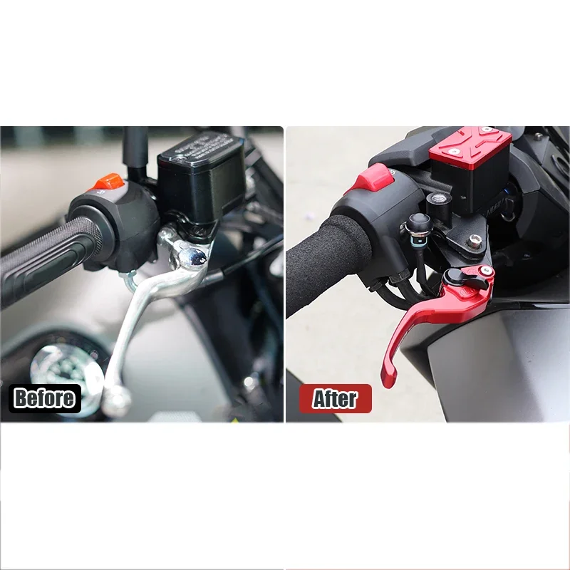 For QJMOTOR SRK421 SRK 421 SRK-421 Motorcycle Front Clutch Lever Brake Lever Set Adjustable Folding Handle Levers Accessories