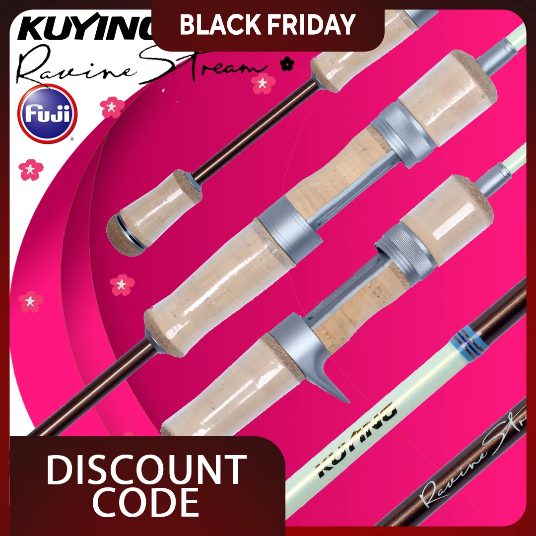 

KUYING RAVINE STREAM Fishing Lure Rod Spinning Baitcasting 141cm 144cm 152cm 153cm 156cm 159cm 198cm Carbon FUJI L UL SUL Light