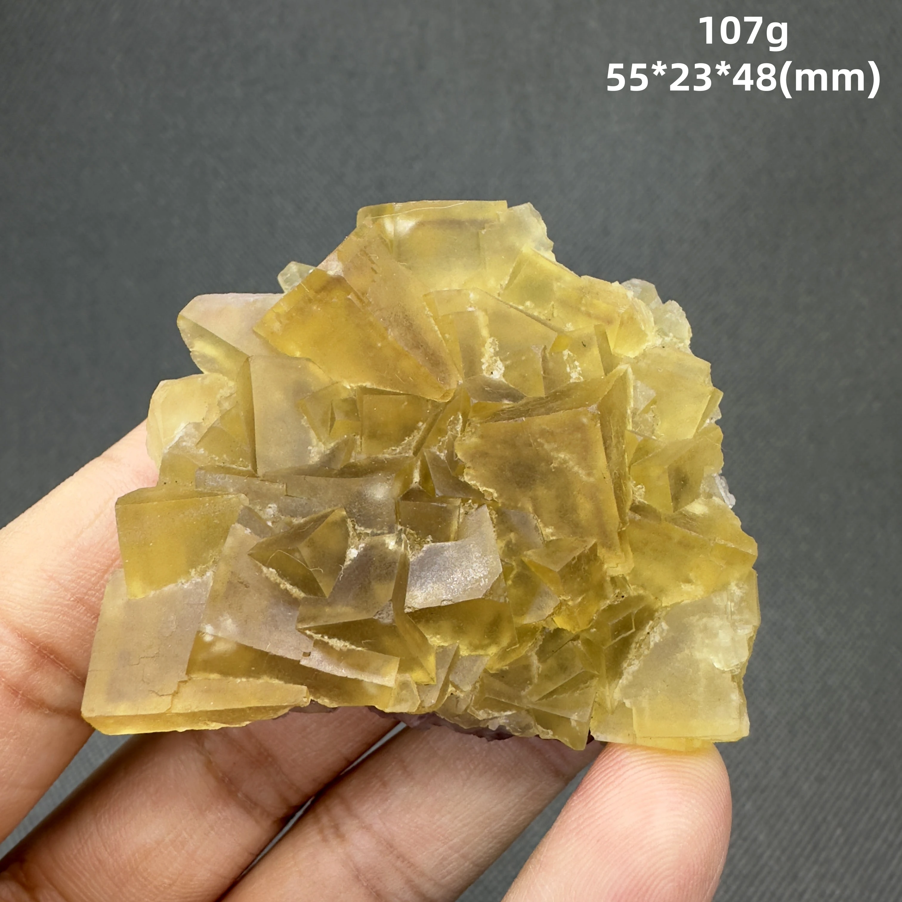 Natural Beijing yellow cube fluorite and barite Symbiosis mineral specimens (crystals and stones Quartz crystal stones )