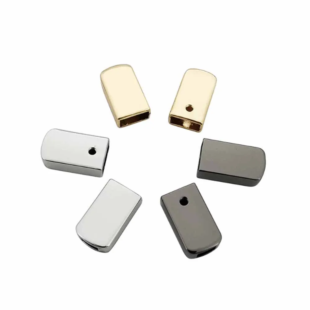 5Pcs Metal Alloy Zipper Tail Clips Buckle Stop Tail Plug With Screw Leather Craft Connectors Accessories For DIY Jewelry Making