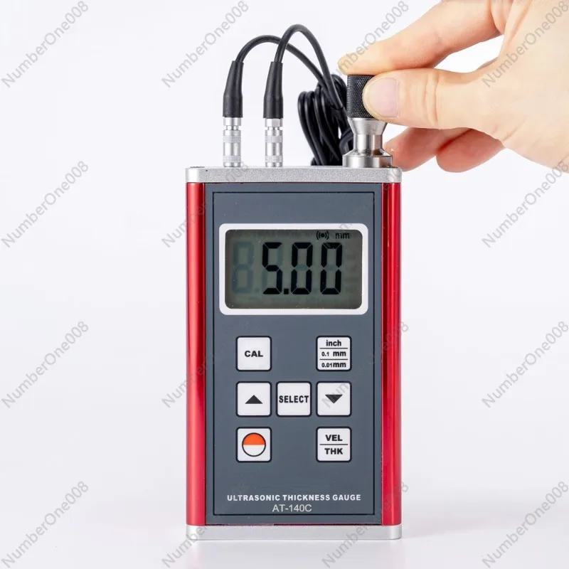 Ultrasonic Thickness Gauge AT-140C High-Precision 0.75mm ~ 400mm Boiler Storage Tank Pipe Wall Thickness Measurement