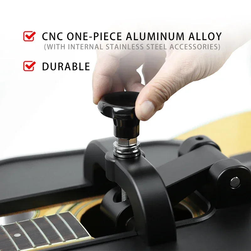 

Adjustable Guitar Fret Buck Support Tool for Safe Fretting And Hammering Works with Acoustic Electric Musical Instruments