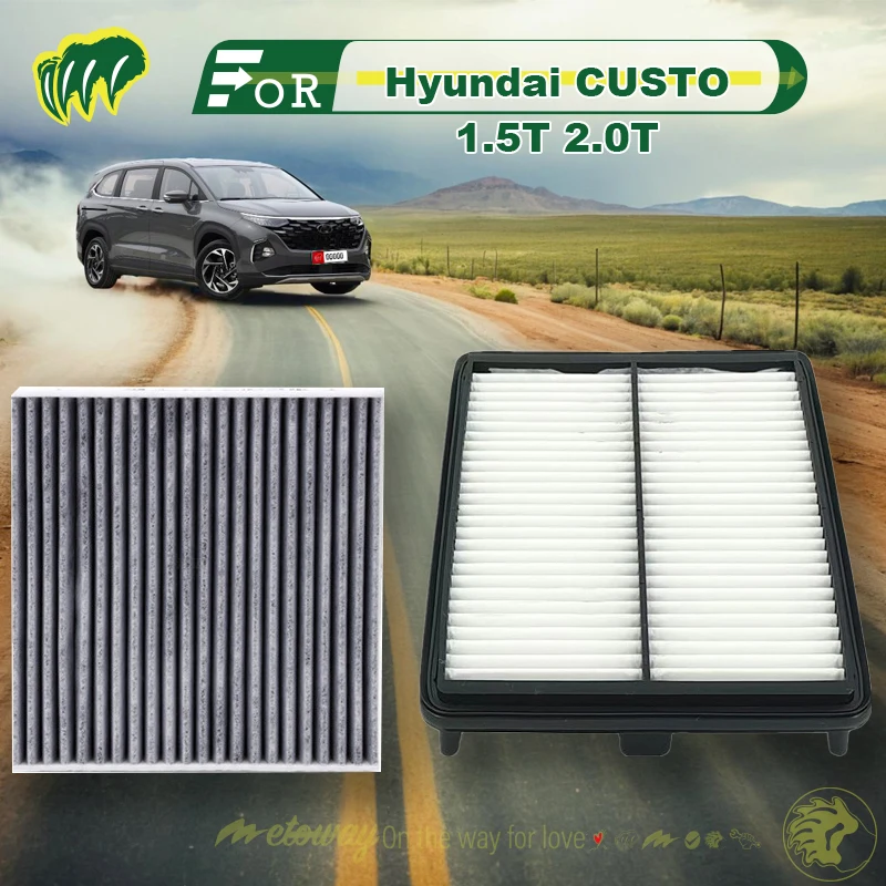 

For Hyundai CUSTO 1.5T 2.0T Air Conditioner Filter Car Cabin Air Filter Auto Climate Control Gases Replace Accessories