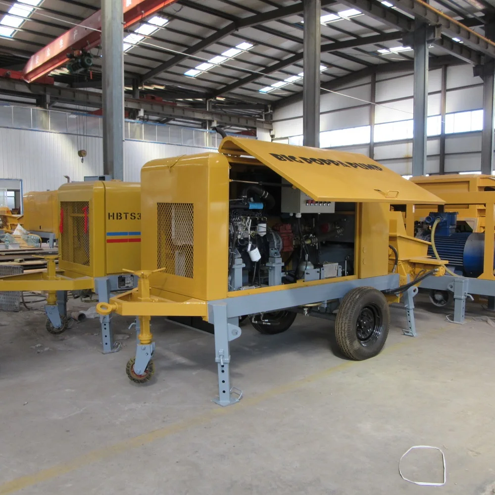 2026 Continuous Mixer for Diesel Mobile C3 Concrete Pump with Mixer Unit
