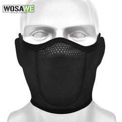 WOSAWE Winter Thermal Face Bandana Mask Cover Motorcycle Fleece Warmer Bicycle Cycling Skiing Hiking Breathable Masks Women Men