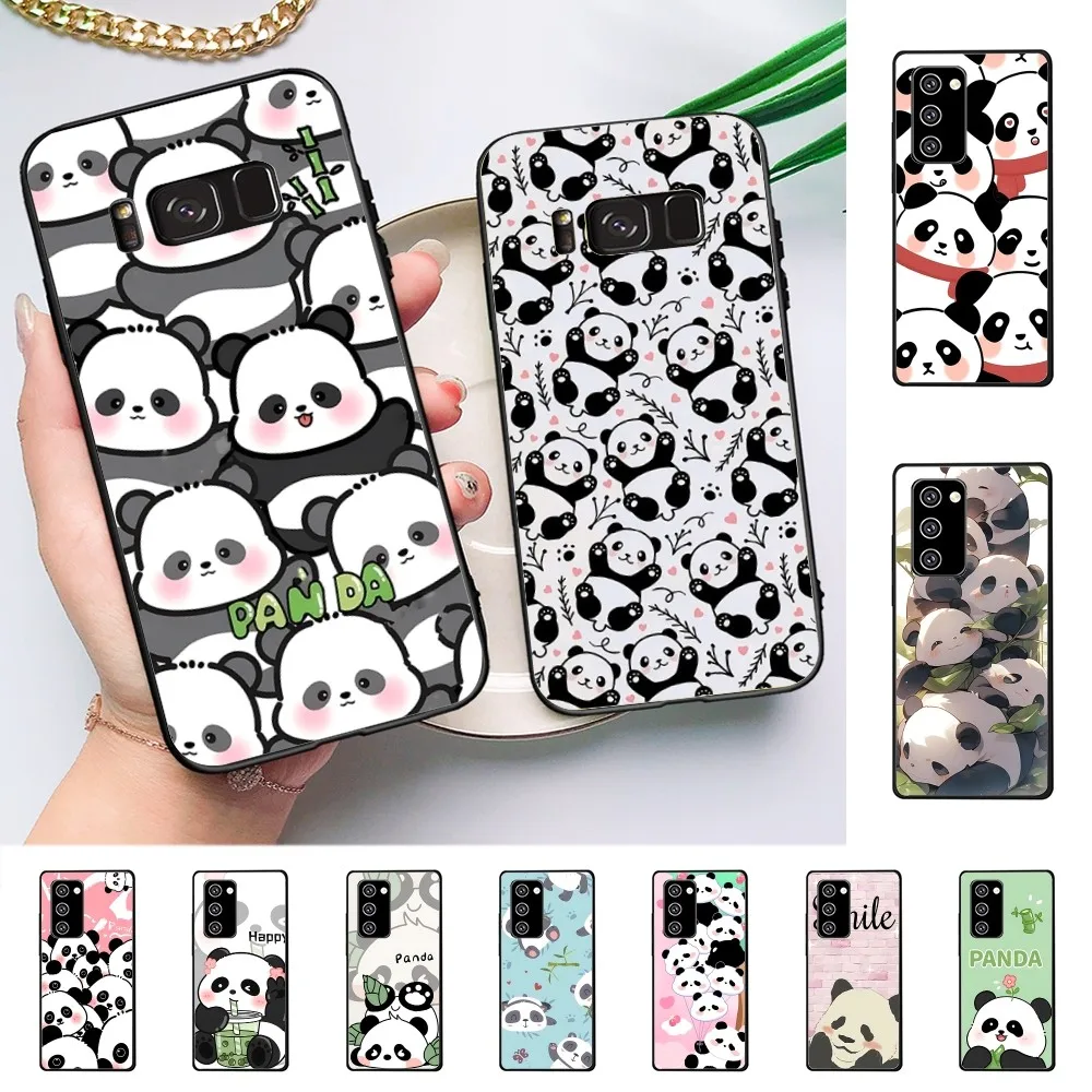 

Cartoon Cute Panda iphone case For Samsung Note 8 9 10 20 pro plus lite M 10 11 20 30 21 31 51 A 21 22 42 02 03