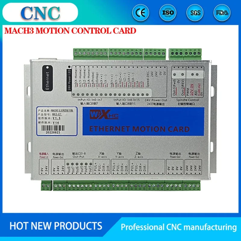 

XHC mach3 motion card Ethernet communication Engraving machine controller USBmach4 3/4/6 axis control system