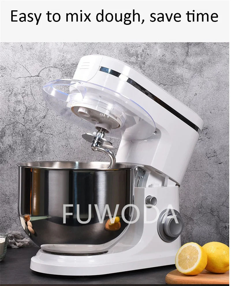 1500W Food Mixer Household Automatic Multifunction Meat Grinder Chopper Juicer Cream Cake Bread Maker Blender Machine Egg Beater