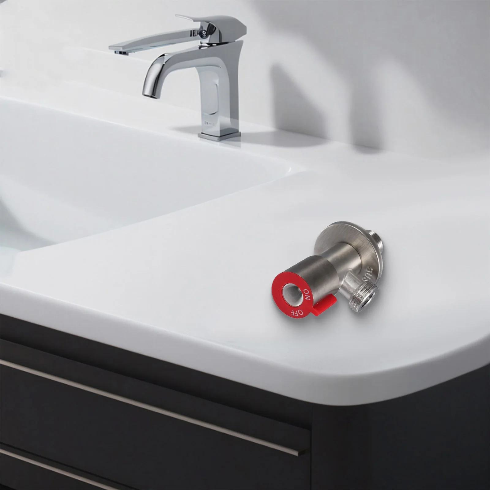 New High Quality Angle Valve Spool 304 Stainless Steel One Into Two Out Angle Valve Copper Spool Home & Garden