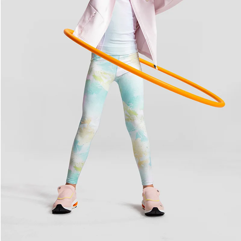 

New Fashion Girls Yoga Pants Cloud Feeling Children Leggings Quick Dry Tight Sports Legging For Running Trainning Cycling Kids