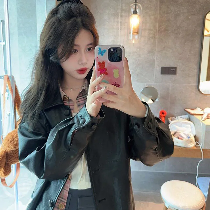 2025 Kawaii سانريو مرحبا كيتي الخريف/الشتاء الرجعية المطرزة معطف أسود حلو كول تنوعا معطف سترة علوية الفتيات الهدايا اللعب