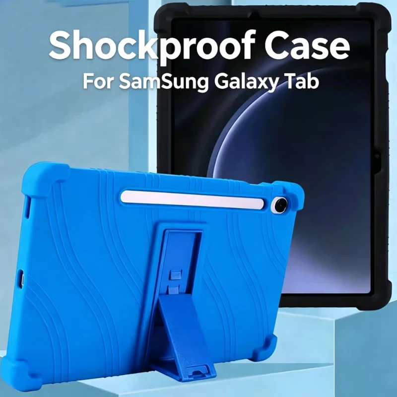 Silicone For SamSung Galaxy Tab S9 FE SM-X510/S10 FE SM-X520 Tablets Super Shockproof Soft Silicone