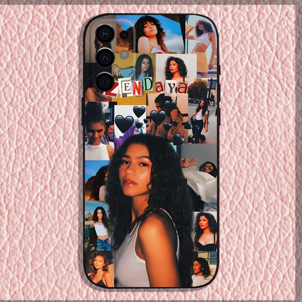 Z-Zendaya Phone Case For Samsung S24,S21,S22,S23,S30,Ultra,S20,Plus,Fe,Lite,Note,10,9,5G Black Soft Shell