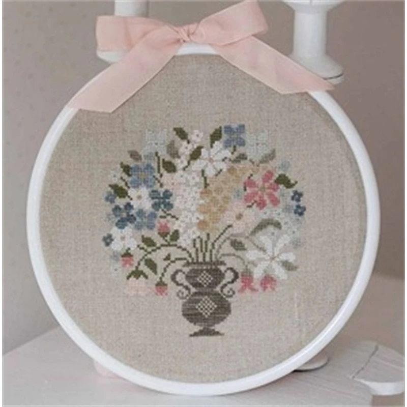 Conjunto de tela de hilos de punto de cruz para manualidades, kit de manualidades y creatividad, novedad de 6656