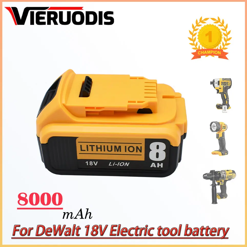 

For dewalt 20V 5.0Ah battery compatible dewalt Cordless screwdriver drill Screw gun wrench impact batteries DCB203 DCB181 DCD790