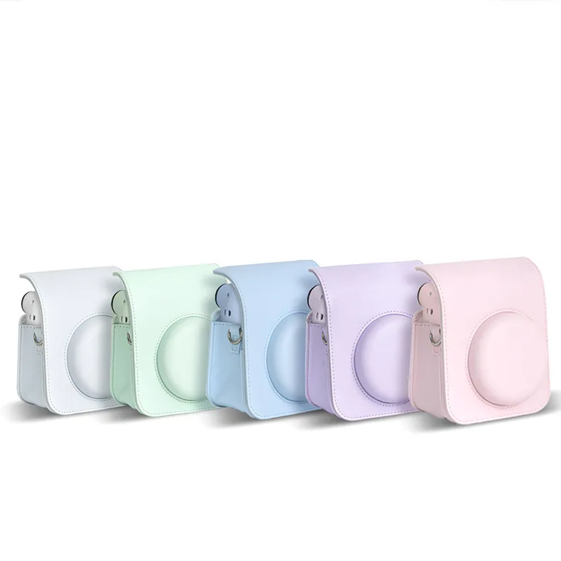 Für Instax Mini 12 Kameratasche PU-Leder Weiche Schutzhülle Reisetasche für Fujifilm Film Kameratasche mit Schultergurt – Detail 7