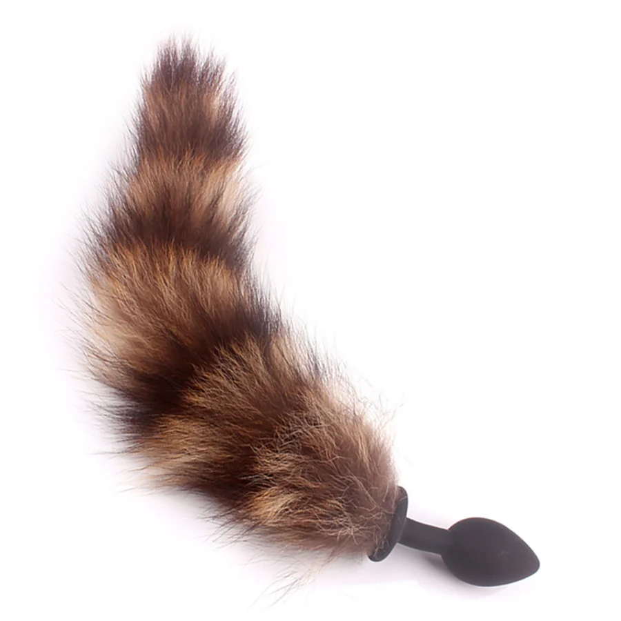 Sexy Toys Soft Wild Fox Tail Anal Plug Metal Sex Butt Plug Analplug Cosplay Adult Products Sex Toys For Woman Couples Men