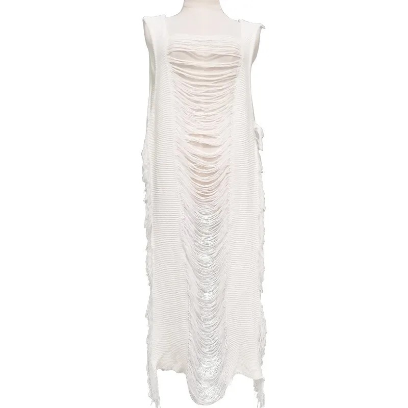 Maternity Photography Sexy Hollow Hole Sleeveless Dress Vintage Boho Pregnancy Dress Slits See-through Hot Slim Dress For Photo